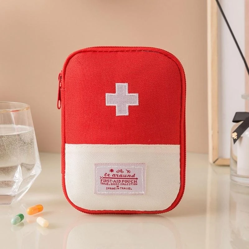 Q39E 2Pcs First Aids Kits Office Outdoor Travel Size Survival Kits Bag Empty