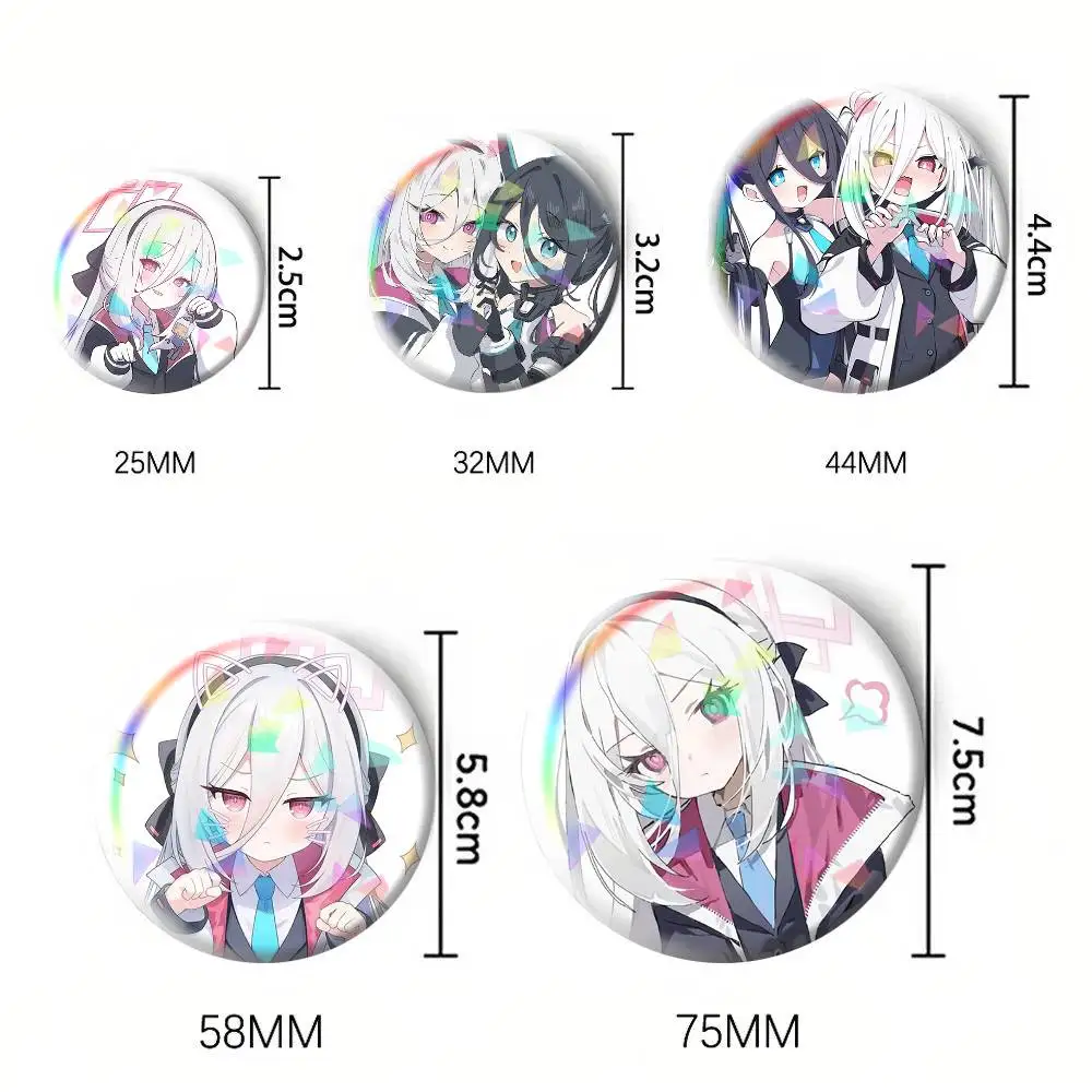 Arisu Kei Blue archive  75mm 44mm 25mm Accessories Toys Badge Brooch Backpack Hat Pins