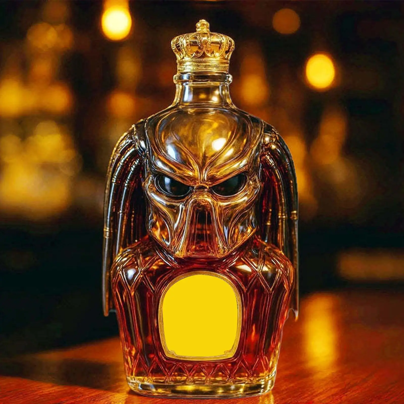 شلالات الخمور 300 مللي ديكانتر للكحول غطاء محكم تصميم ثلاثي الأبعاد حاوية فارغة لمشروبات النبيذ مجموعة قبو المنزل