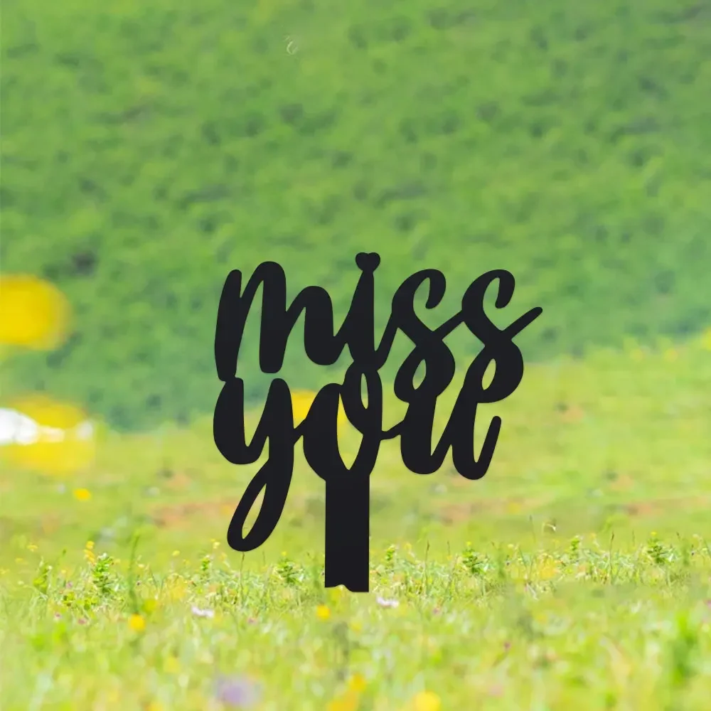 1pc suitable to be inserted into the ground in a special garden cemetery to express longing 