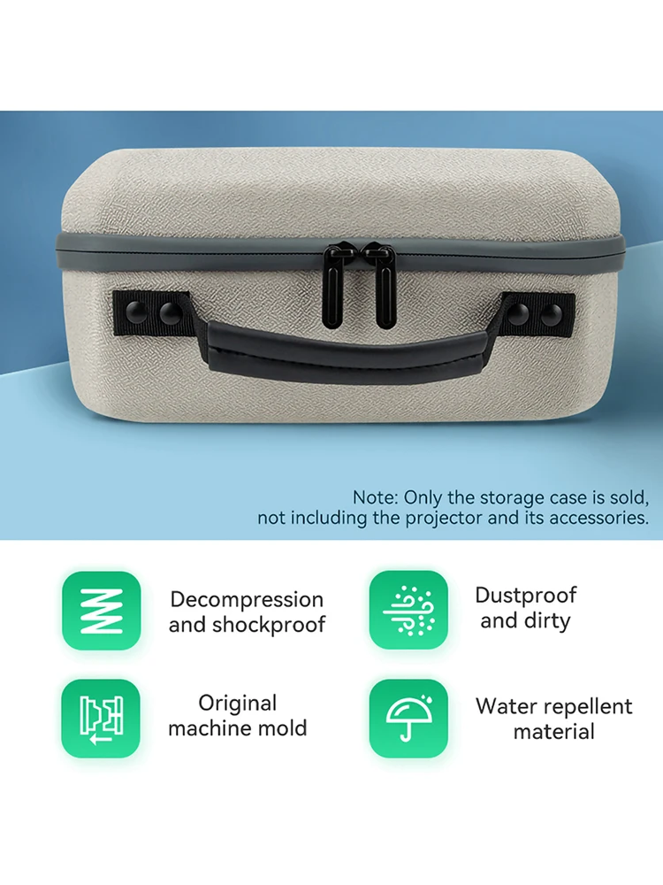 Portable Carrying Case Water Repellent Zipper Projector Carrying Case Dustproof Projector Carrying Bags for Samsung TheFreestyle