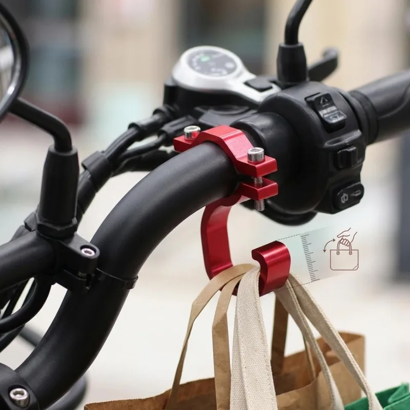 Aluminum Alloy Electric Vehicle Hook Universal No Drilling Strong Load-bearing Capacity Clamp‑Mount Hook Car Accessories