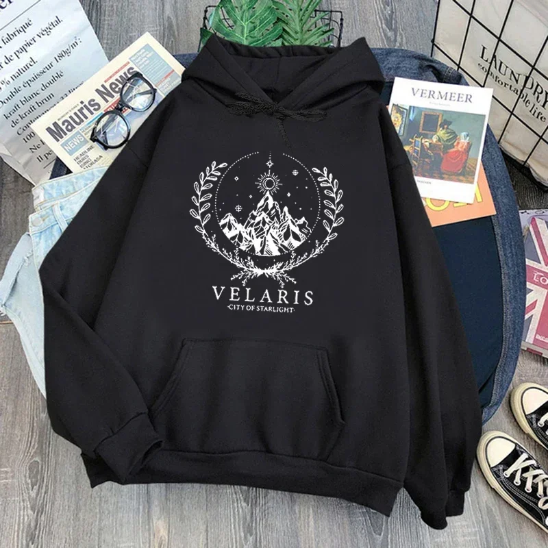 Velaris City of Starlight Printed Sweatshirt Women The Night Court Graphic Sweatshirts Acotar SJM City of Starlight Hoodie Sweat