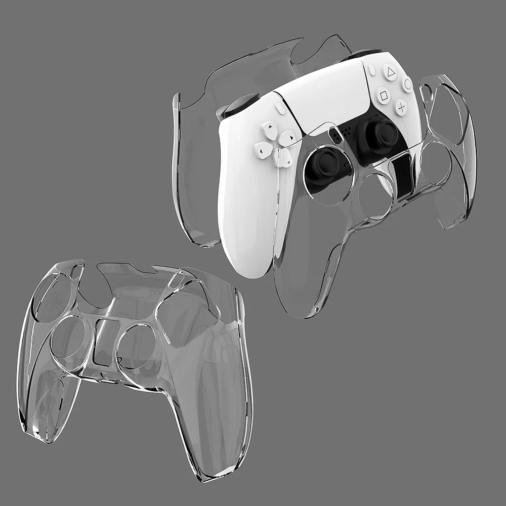 Crystal Protective Shell Clear Case Cover Crystal Housing Shell for PS5 Playstation 5 Controller Protector