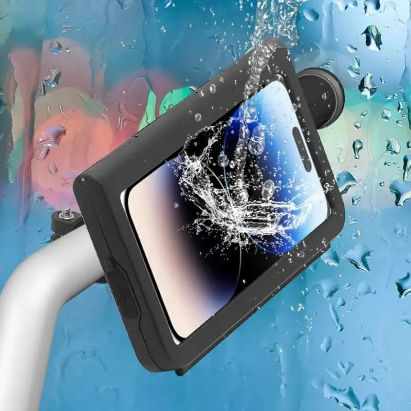 Bike Phone Holder Waterproof Cellphone Holder Motorcycle Touching Screen Case