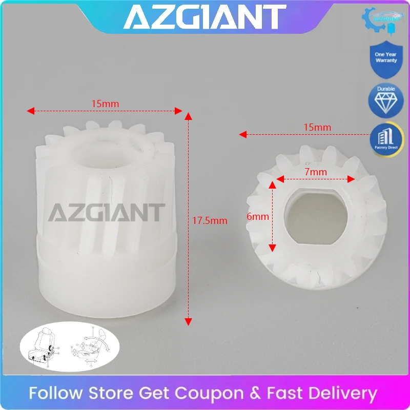

AZGIANT Power Car Seat Adjustment Core Gear 40T without Internal Teeth Replacement Kits for Infiniti FX45 QX56 Repair Parts DIY