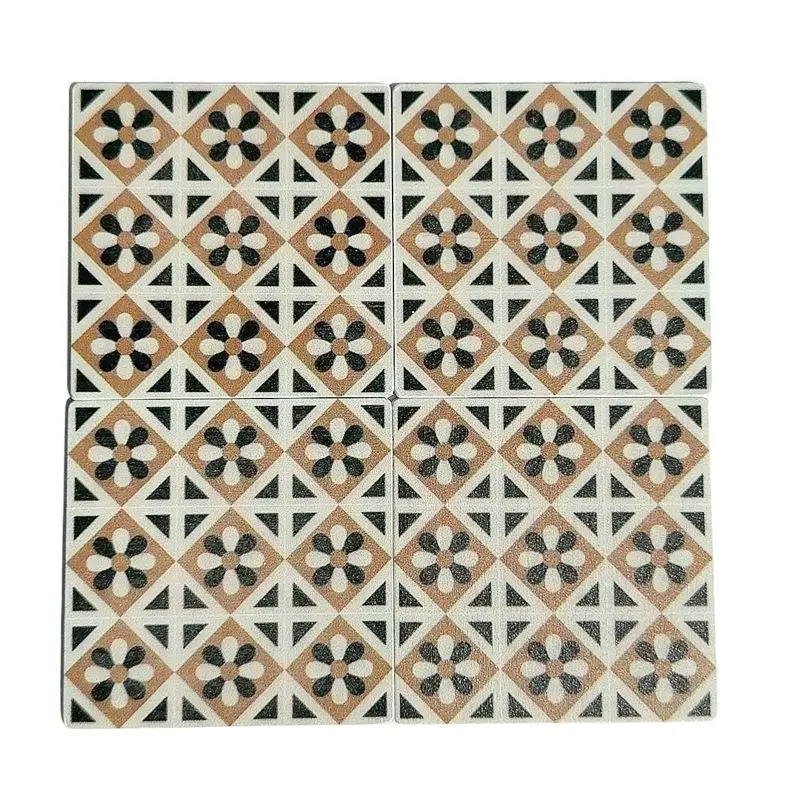 1:12 Dollhouse Miniature Square Wooden Floor Model Bathroom Living Room Decoration Toy Doll House Accessories