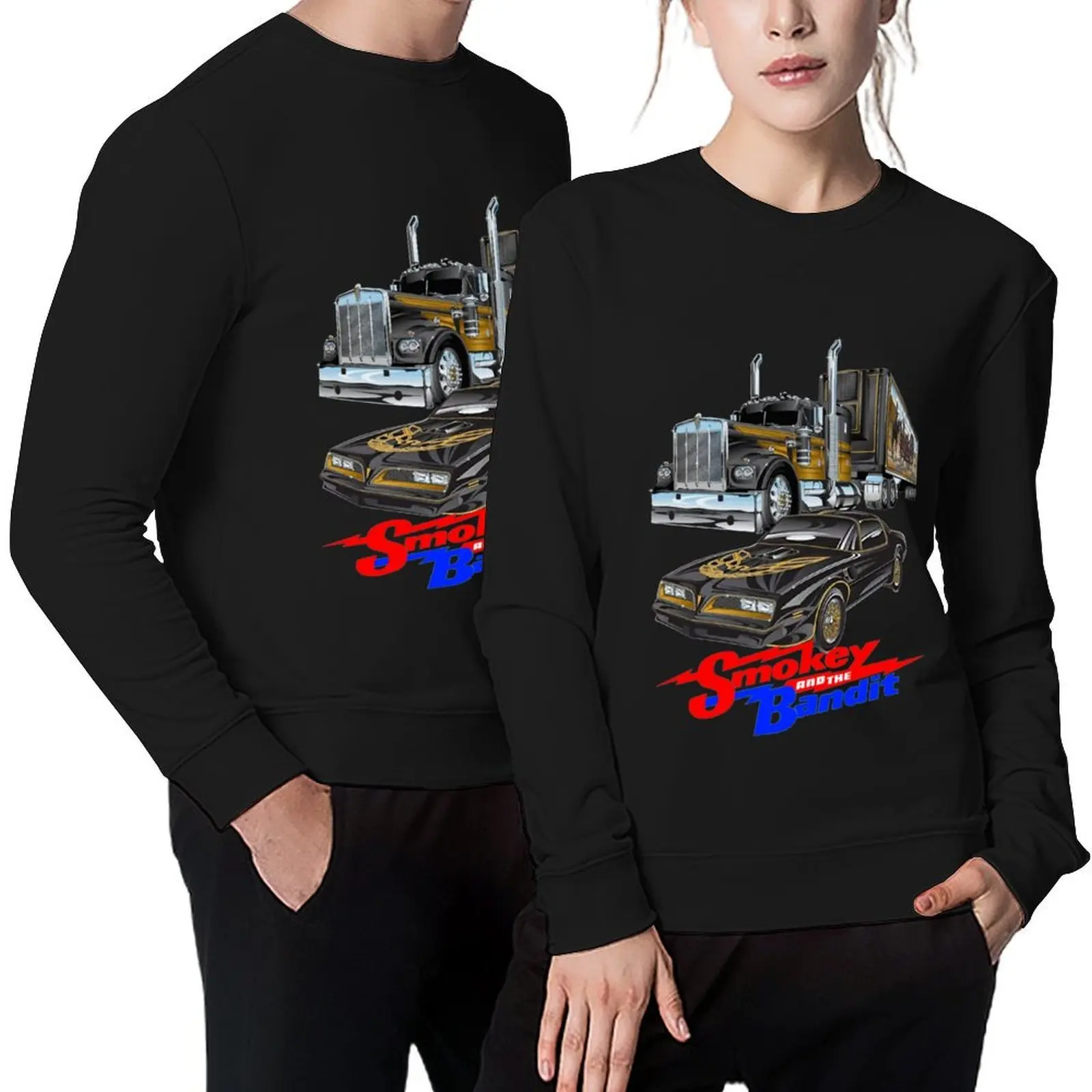 

Container Smokey and the bandit car movie art Pullover graphic t shirts men men clothing autumn oversize sweatshirts