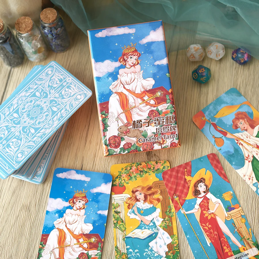 juego-de-cartas-de-tarot-original-orange-honey-juego-de-mesa-de-estilo-dibujos-animados-para-10-jugadores-dificultad-media-adecuado-para-edades-de-15-a-50-anos