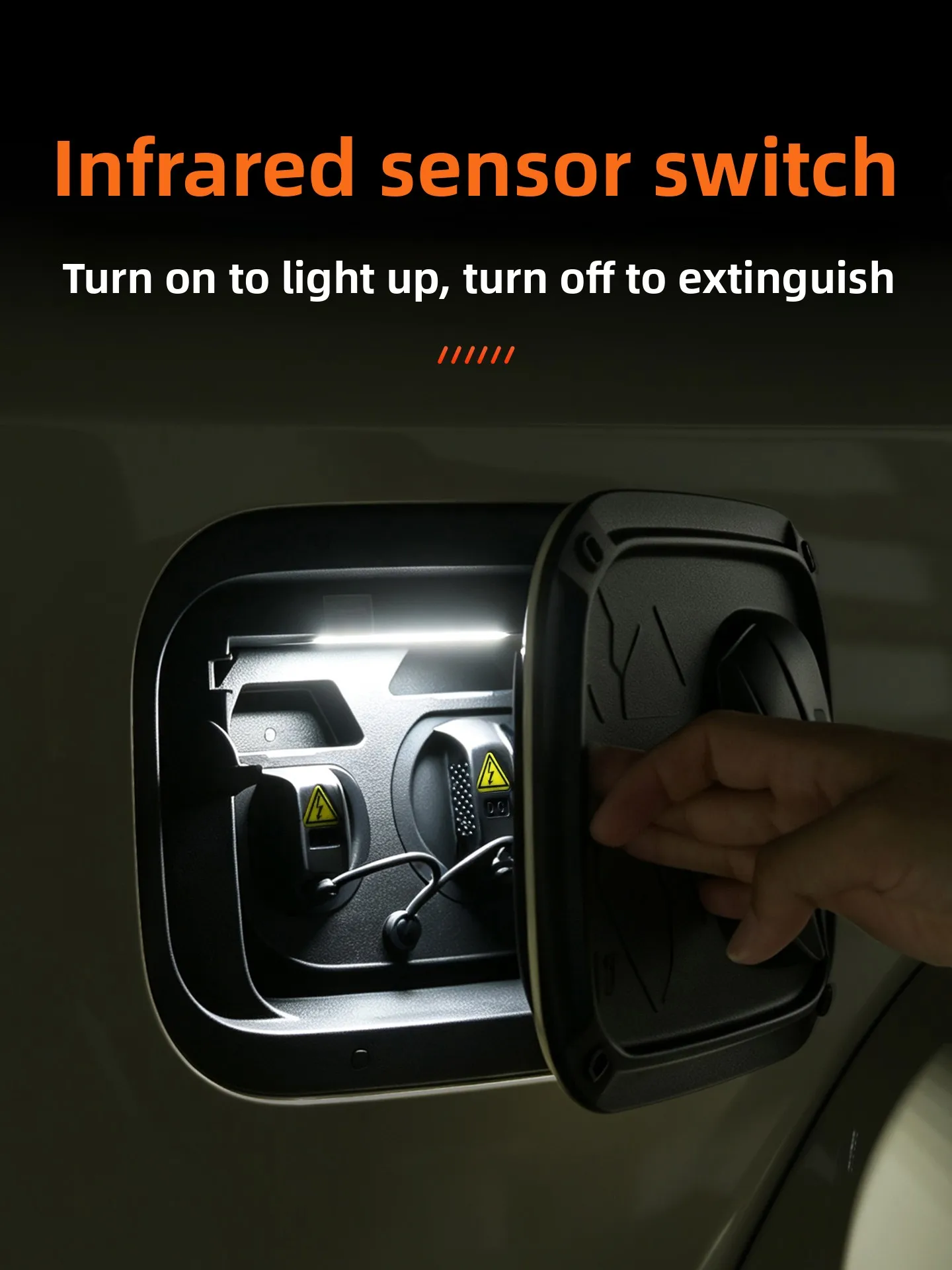 For Chery ICAR V27 2026 Car Charging Port Lighting Automatic Sensing Ambient Light Car Interior Modification Accessories