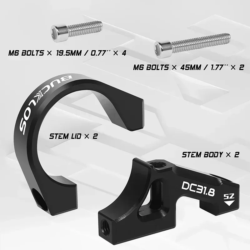 High-Strength Dual Shoulder Split Aluminum Downhill Stem Full Suspension MTB Fork Steerer Tube Handlebar Parts