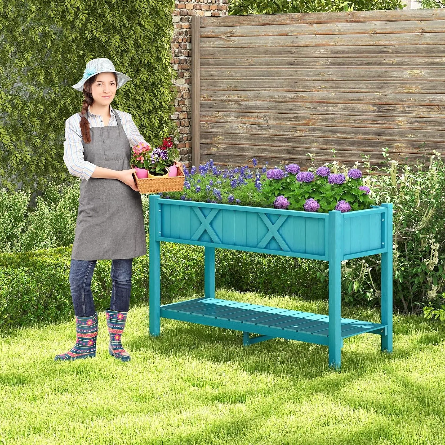 Canteiro Elevado com Pernas, C - Raised Bed Planter Box avaliação e preço