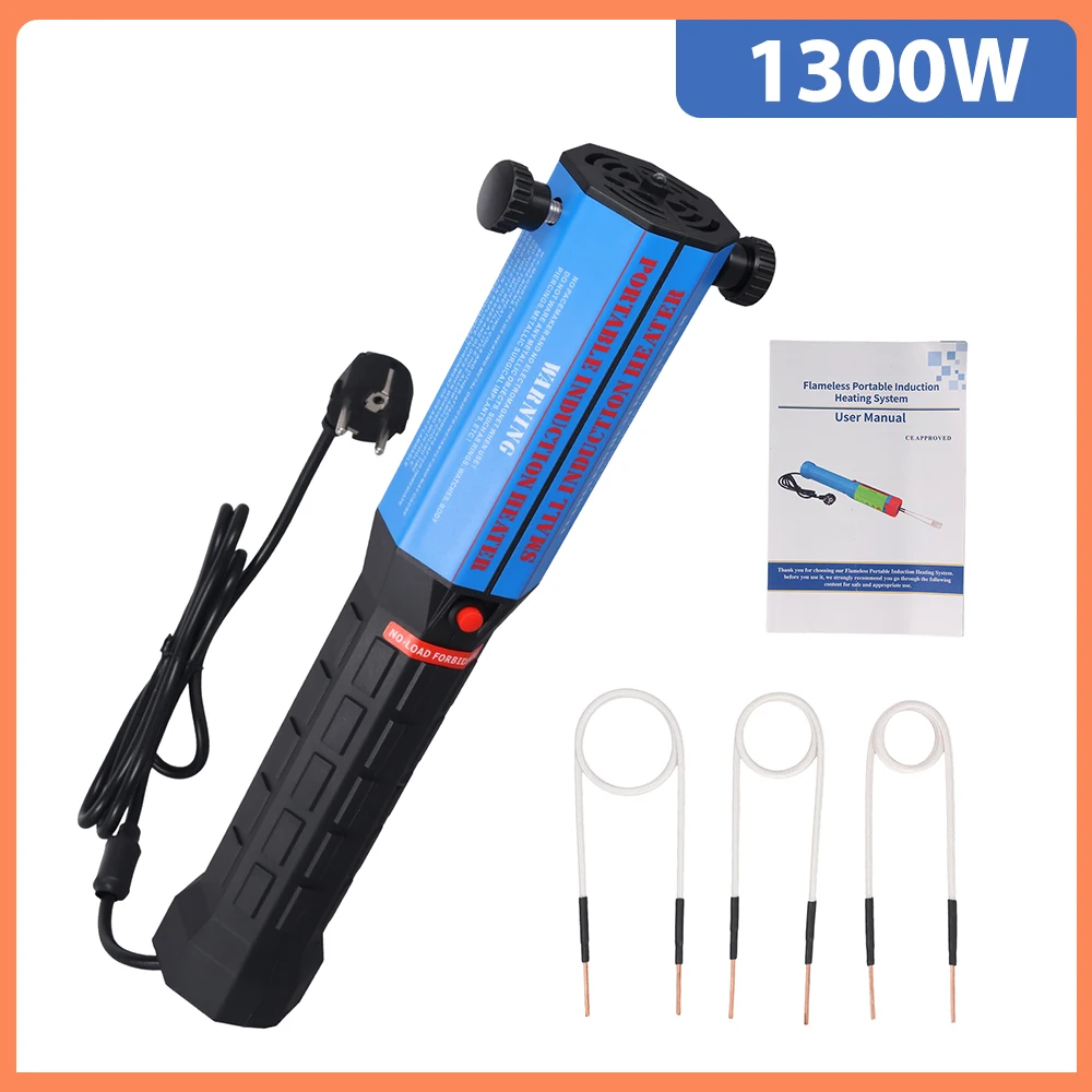 Podofo 1300W Magnetische Inductie Verwarmingsset Vlamloze Warmte Tool Professionele Boutverwijderingsverwarmingsmachine voor Auto Reparatie