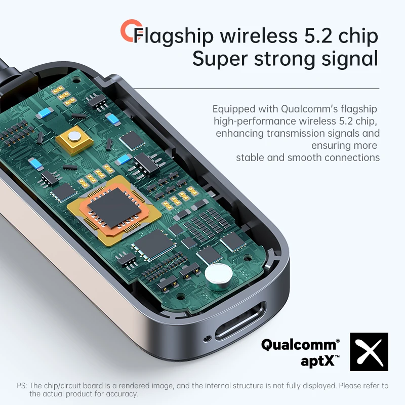 ترقيات جديدة 2 في 1 جهاز إرسال واستقبال صوتي بتقنية البلوتوث 5.3، محول لاسلكي AUX 3.5 مم، موسيقى ستيريو هاي فاي مع ميكروفون للسيارة والطائرة والتلفزيون والكمبيوتر الشخصي ومكبر الصوت ومكبر الصوت