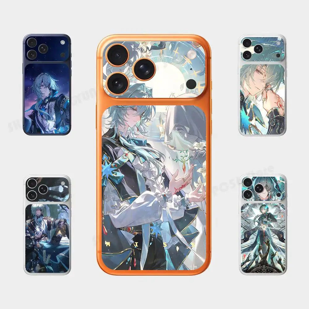 

A-Anaxas Honkai Plain Decal Skin For IPhone17 Pro ProMax Back Film Cover Wrap Anti-scratch Durable Sticker