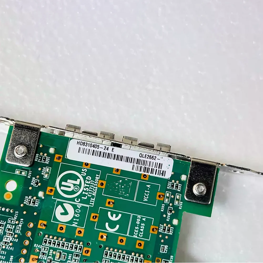 For Lenovo 16GB Double Electrical Ports HBA Fibre Channel card QLE2662-LNVX QLE2662 00Y3344 00Y3343