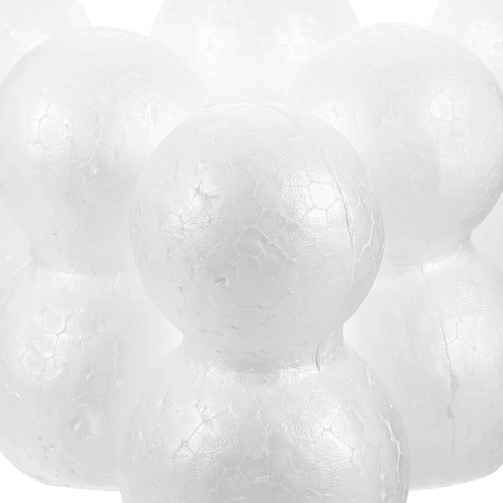 

10Pcs White Foam Snowman Balls for DIY Christmas Crafts Kids Handicraft Projects Room Decor Festival Layouts Parent-Child