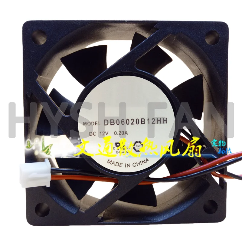 2 선식 인버터 냉각 선풍기, DB06020B12HH 6020 DC12V 0.20A