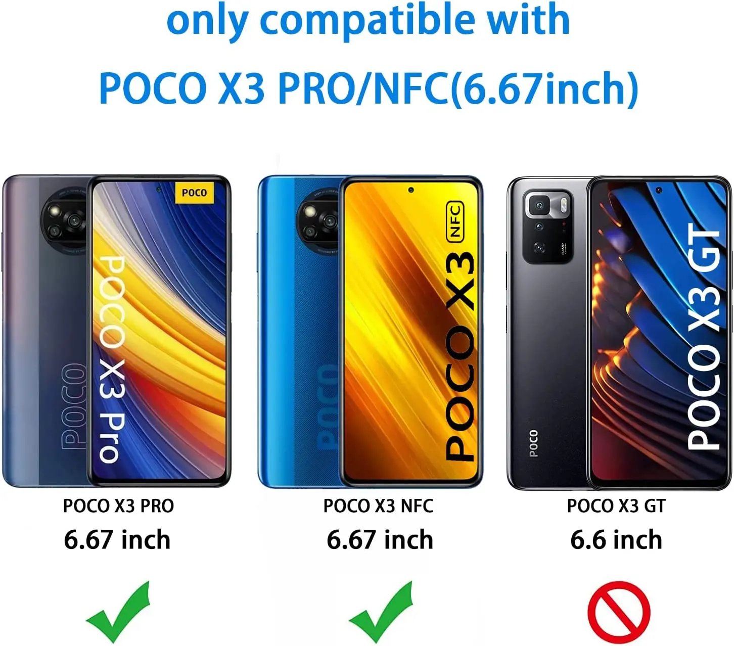لXiaomi POCO X3/X3 Pro/X3 nfc/X3 GT HD فيلم الزجاج المقسى