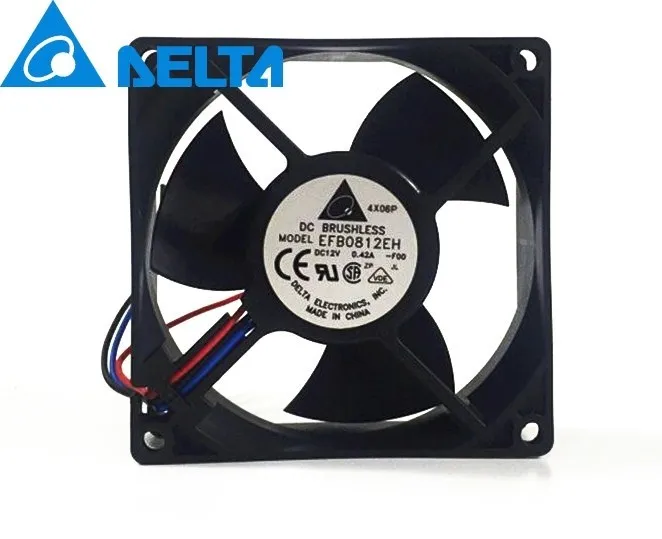 

New EFB0812EH-F00 8025 8CM 80mm 12V 0.42A overclocking cooling fan for Delta 80*80*25mm