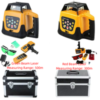 Automatic Self-leveling Rotary Laser Level Red Beam 300m Green Beam 500m Range Horizontal Vertical Laser Levels