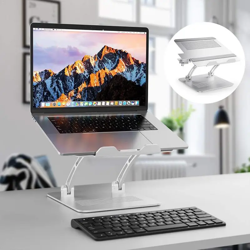 

Rotating Desktop Laptop Stand Base Height Adjustable Aluminum Foldable Notebook And Cooling Bracket For All Notebook Models