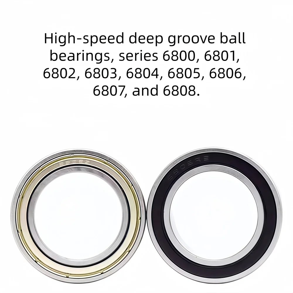 High-Speed Thin-Walled Bearing 6800 Series - Various Sizes 6801 6802 6803 6804 6805 6806 6807 6808 Z RS for Industrial Use