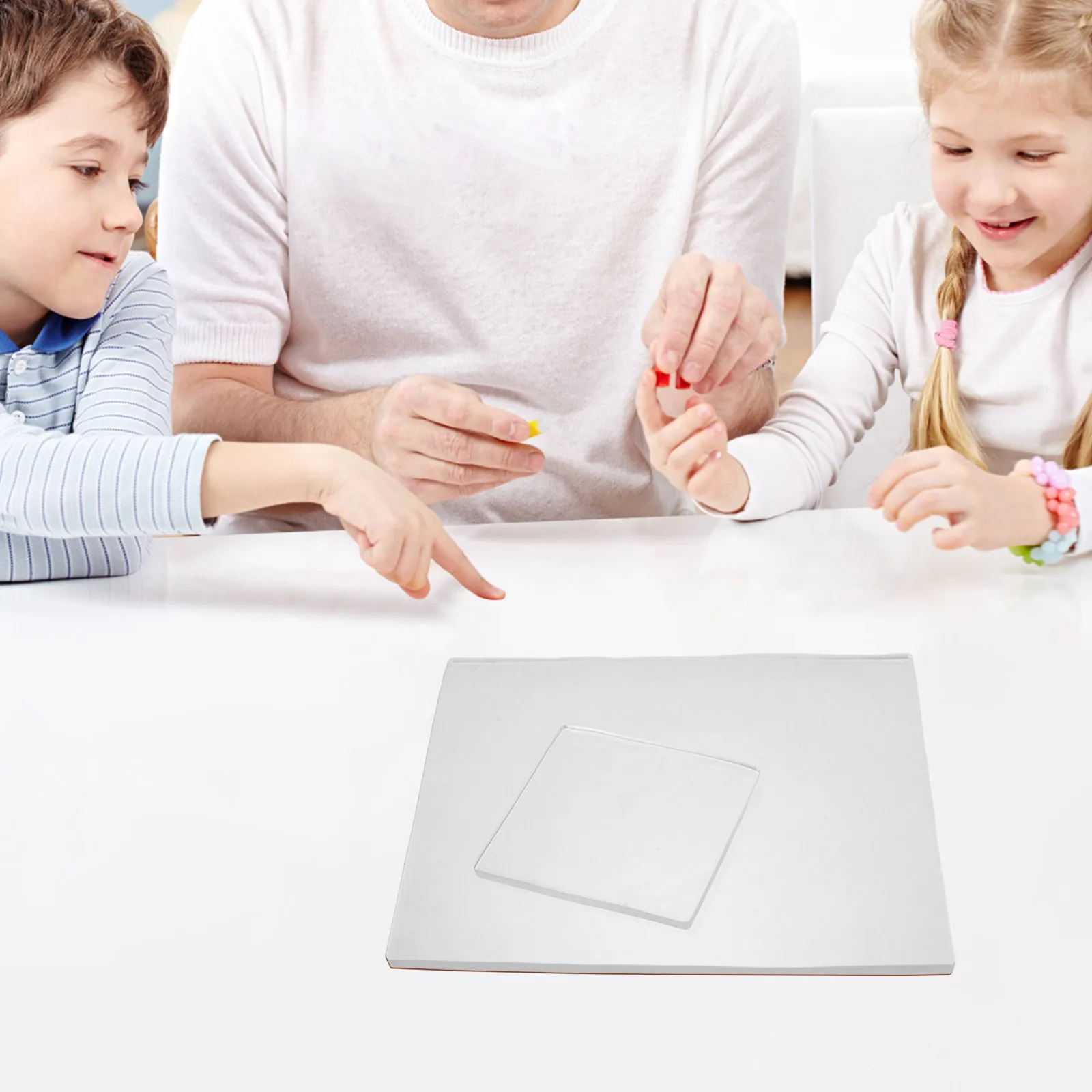 2 Stück wiederverwendbare Gel-Druckplatten für Kinder: Antihaft-Kunsttransferbretter, leicht zu reinigende Gelatinendruck-Pads für DIY-Malerei