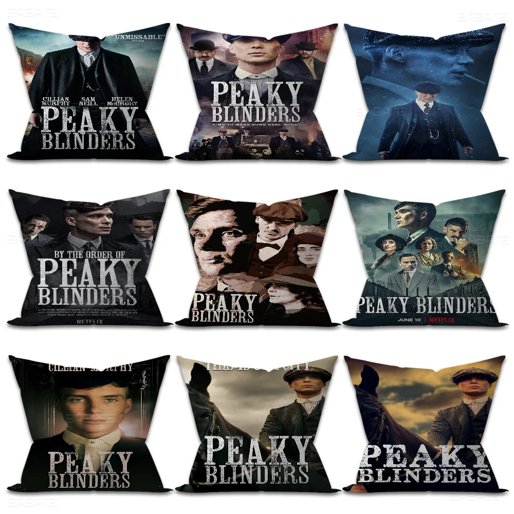 

Movie P-Peaky B-Blinders TV Cushion Cover Car Throw Pillow Case For Sofa Car Christmas Gift 40x40cm 45x45cm