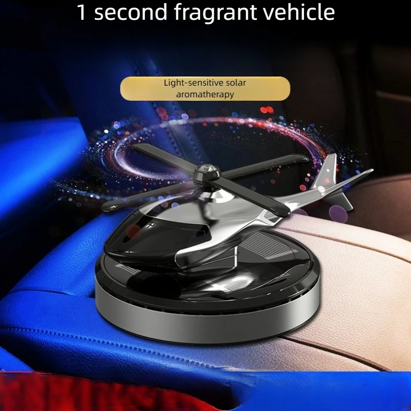 

Solar Rotating Vehicle Mounted Aircraft Aromatherapy Creative Helicopter Vehicle Mounted Aromatherapy Car Perfume Accessories