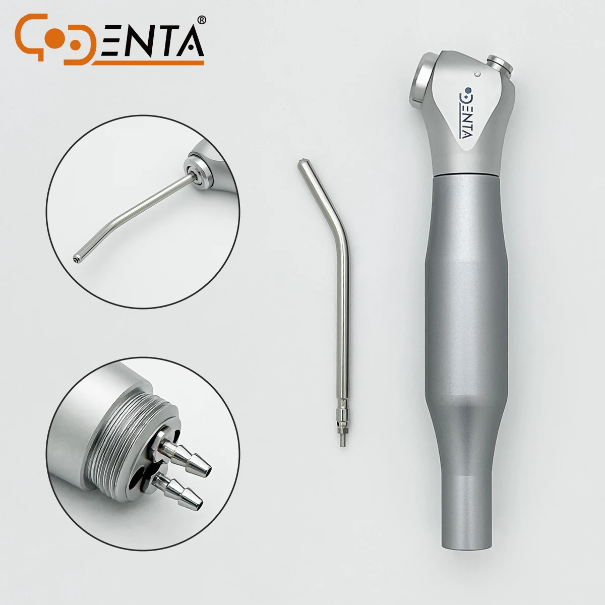 silver white Dental Air Water 3 Triple three Way Syringe Handpiece with Nozzle Tip Tubing Tubes For KAVO SIRONA FONA clean Tools