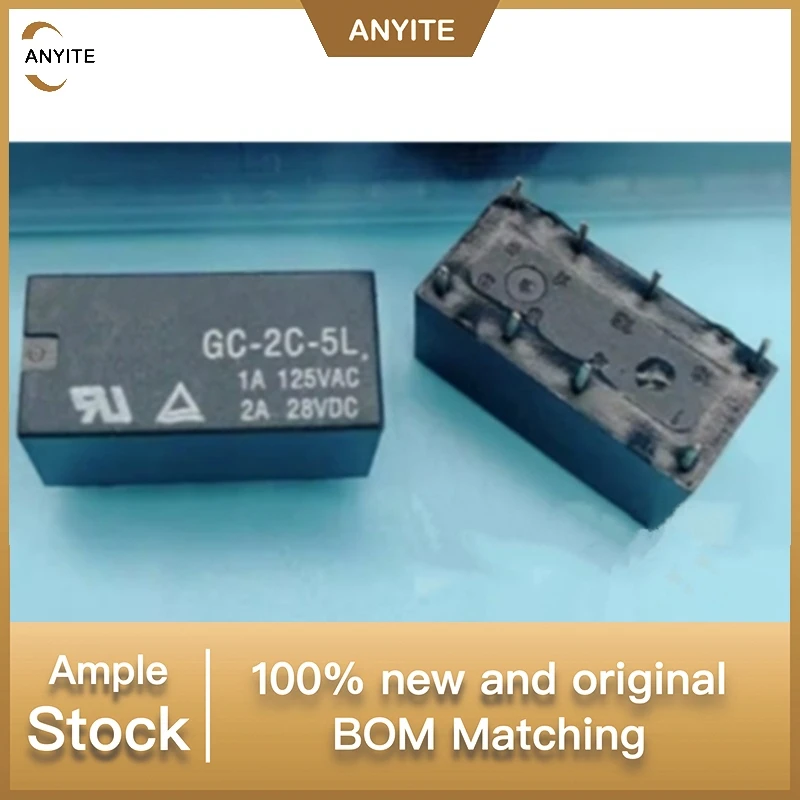 10Pcs/Lot  GC-2C-5L 5VDC DC5V 5V 8PIN