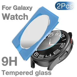 2Pcs For Samsung Galaxy Watch7 Ultra 4 5 6 7 40 44mm Classic 43mm 47mm Easy With Alignment Screen Protector Tempered Glass Film