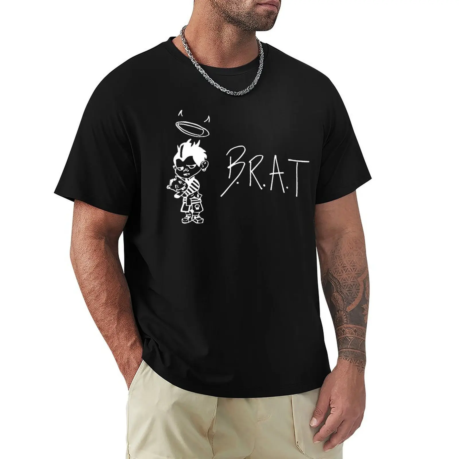 

B.R.A.T YUNGBLUD T-Shirt plain anime tshirt Aesthetic clothing outfits for men