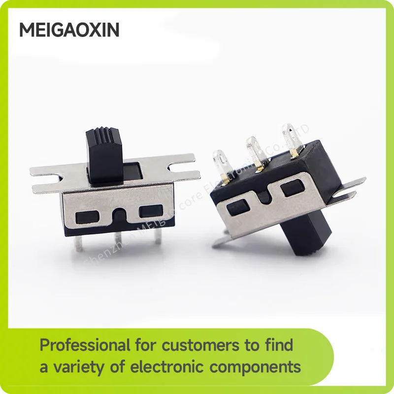 5pcs/lot SS-12E07 2 straight handle Toggle switch Curler switch 3A Large current vacuum cleaner sliding push switch
