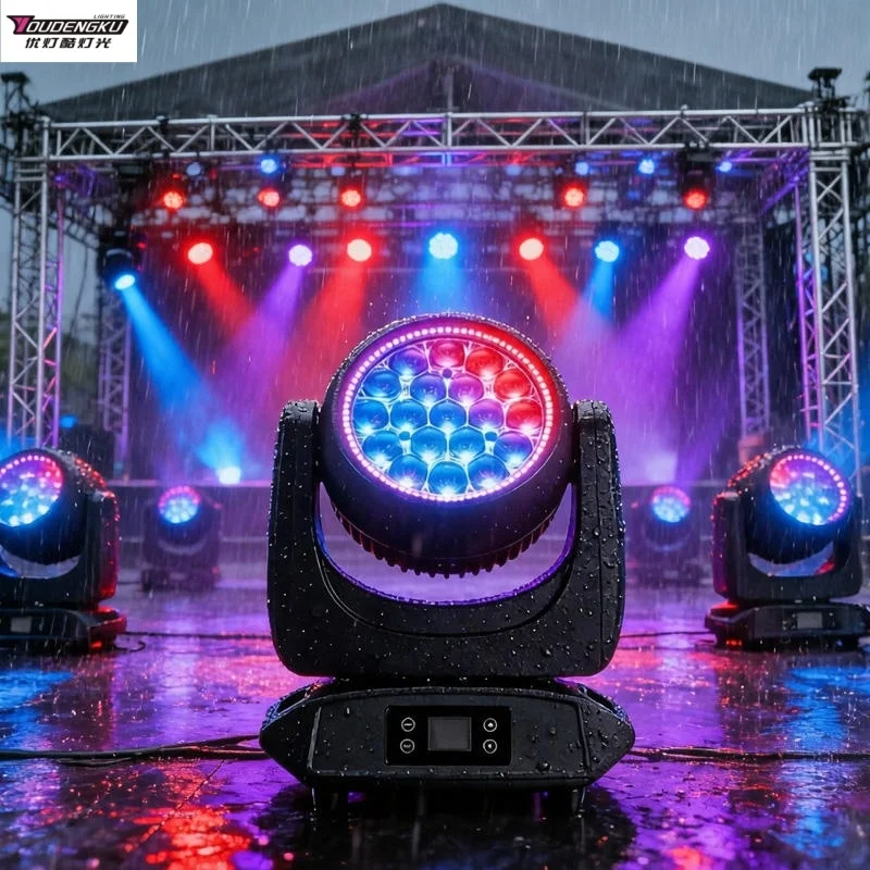 

2 pieces Waterproof LED Zoom Wash Beam Outdoor 19x40w mini rgbw dmx Moving Head led IP65 DJ Music Festival Stage Light