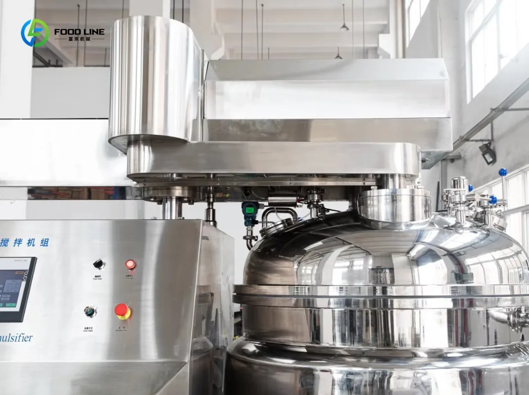 100L 5kW Vacuum Emulsifying Homogenizing Mixer SUS304 for Cosmetic Manufacturing Custom