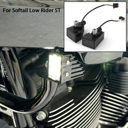 Motorcycle General Purpose LED Fairing Decorative Headlights Turn Warning Lights Tools For Harley Softail Low Rider ST El Diablo