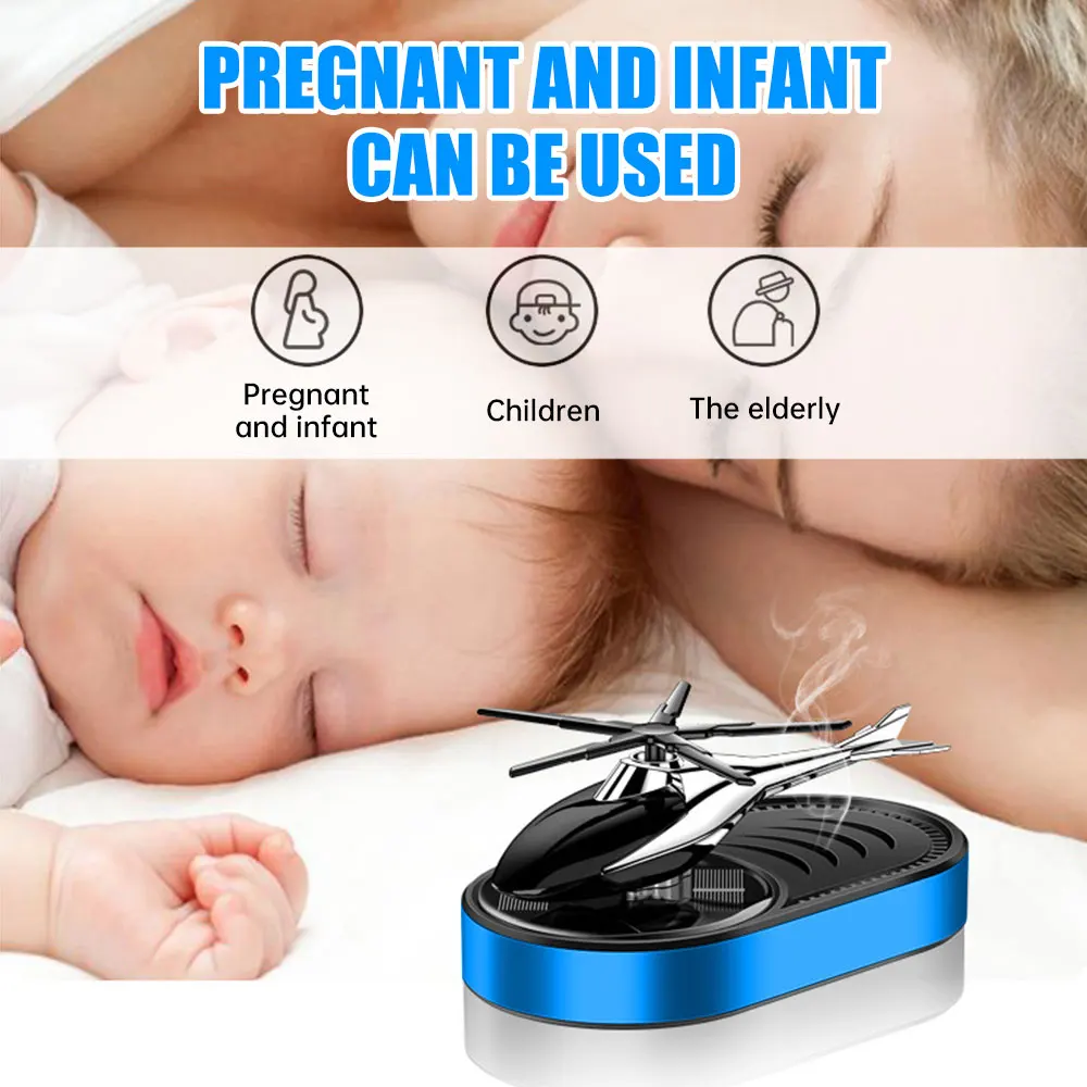 معطر الطائرات الشمسية للسيارة ، موزع عطر المروحية ، المقعد الدوار ، البندول الإبداعي ، الديكور