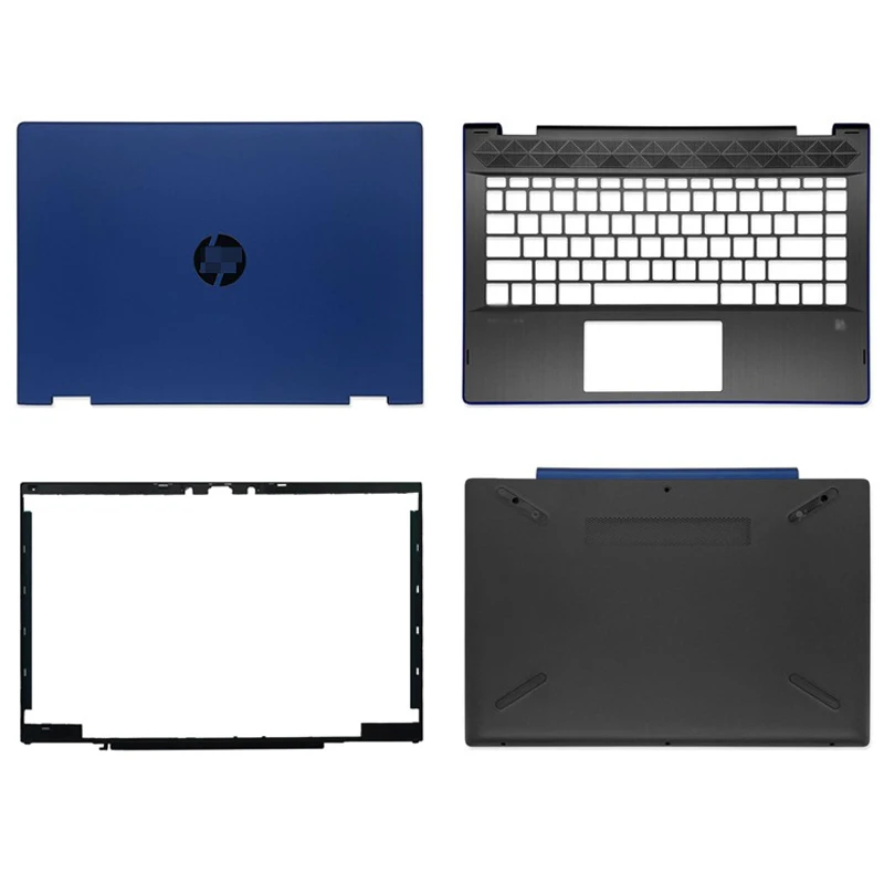 New Laptop LCD Back Cover For HP Pavilion X360 14-CD TPN-W131 Palmrest Upper Case with Keyboard Bottom Case Touch Version