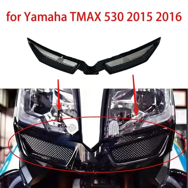 

Совместимый с мотоциклом, передний спойлер для Yamaha TMAX 530 2015 2016, аксессуары для воздухозаборника с фиксированным воздушным крылом