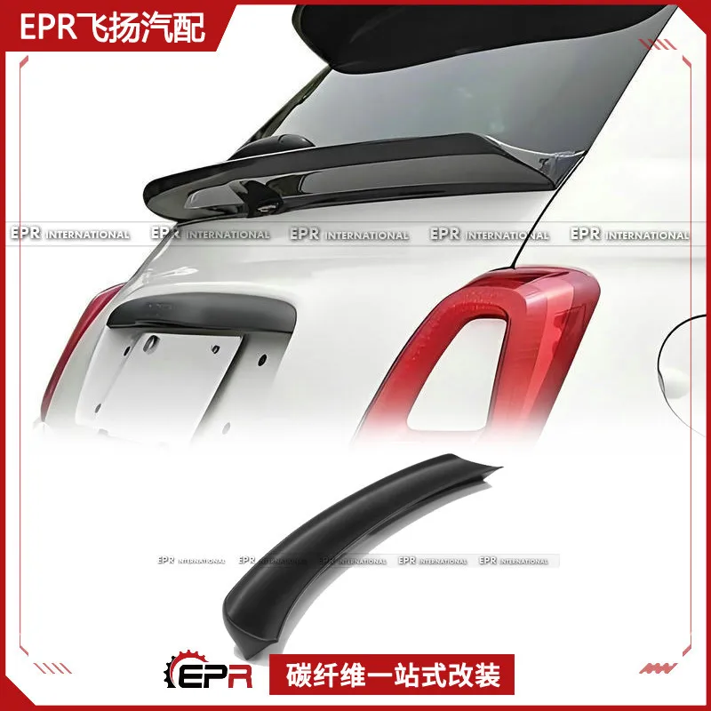 مناسبة لتعديل منحرف الرياح من ألياف الكربون Fiat Abarth 595 GV Style Ducktail