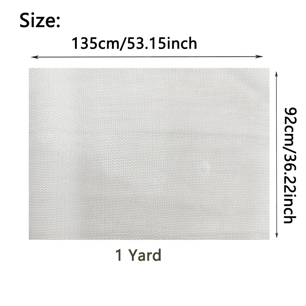 1 Yard Transparent/Brown Lace Net Material for Wigs Making & Repair Wig Caps Closures and Frontals Foundation Wig Accessories