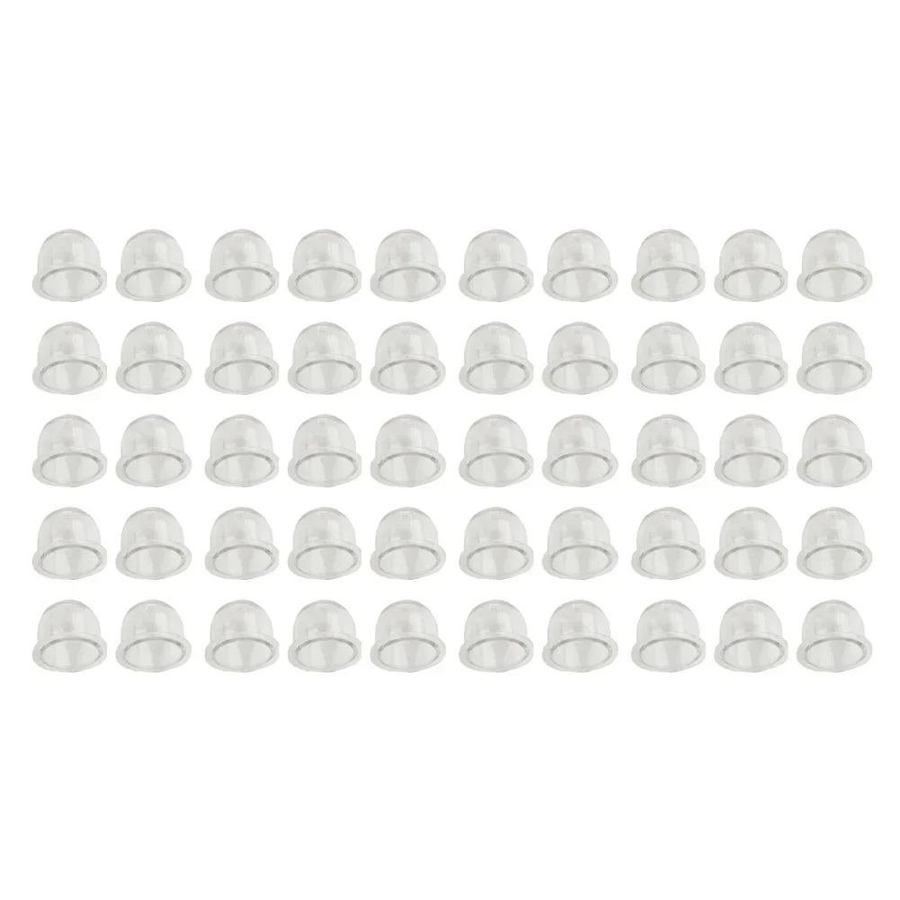 50pcs Carburetor Spare Parts 22mm Carb Primer Bulb Cap Small Fuel Pump For Chainsaws Blower Trimmer Brushcutter Replace