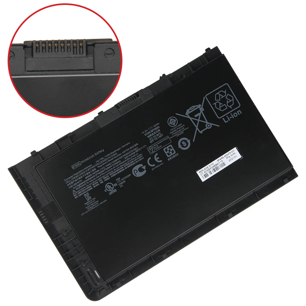 Новый сменный аккумулятор BT04XL для HP EliteBook Folio 9470m 9480m BA06XL H4Q47AA 687945 -001 Аккумуляторы 3400 мАч