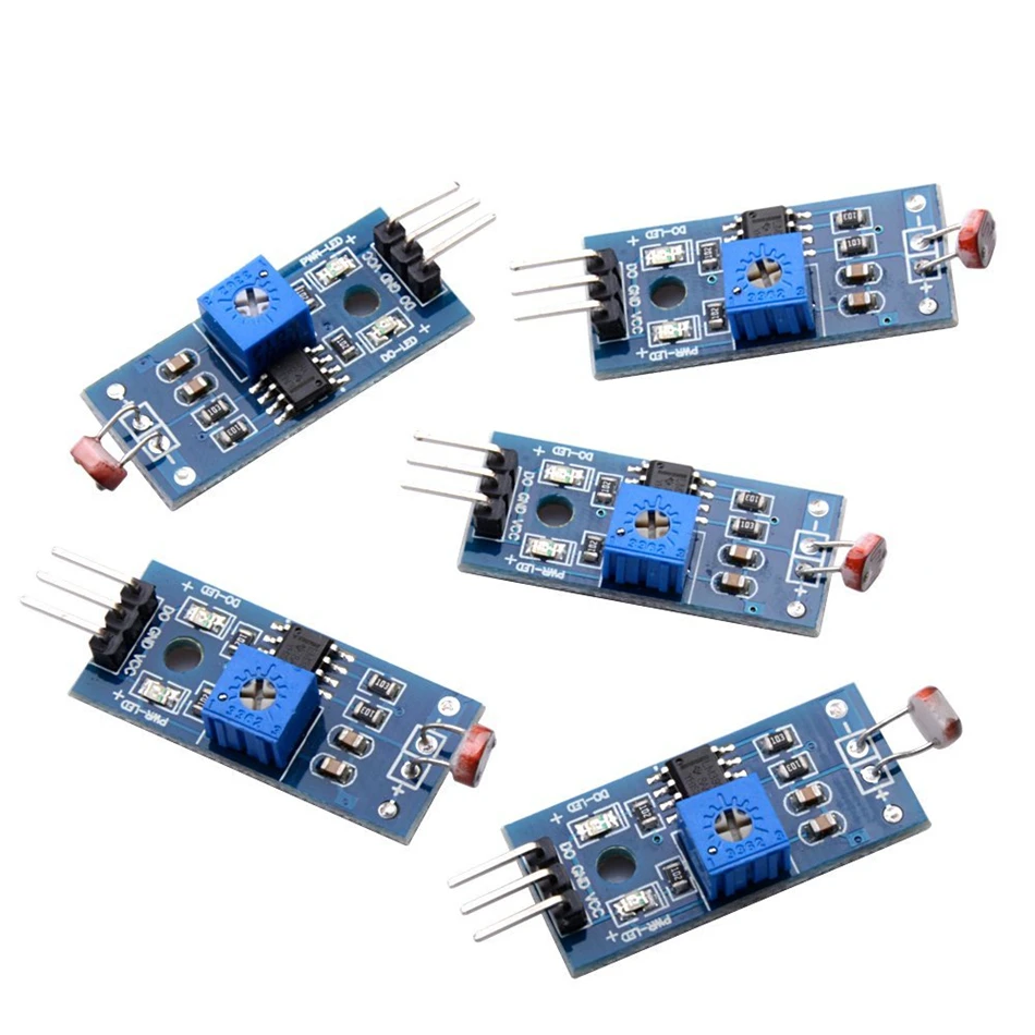 Módulo de resistencia de fotorresistencia de 10 piezas, Sensor fotosensible de detección de intensidad de luz Digital para Arduino UNO