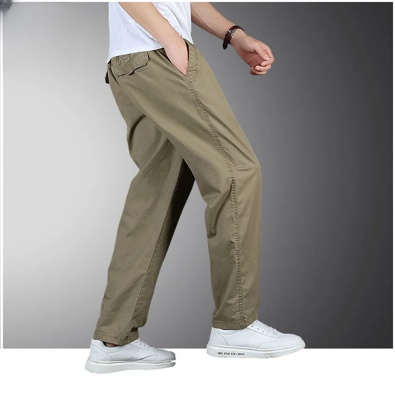 

Men Cargo Pants Elastic Waist Autumn Streetwear Style Pants Man Harem Tactical Cargo Pants High Quality Outdoor D60