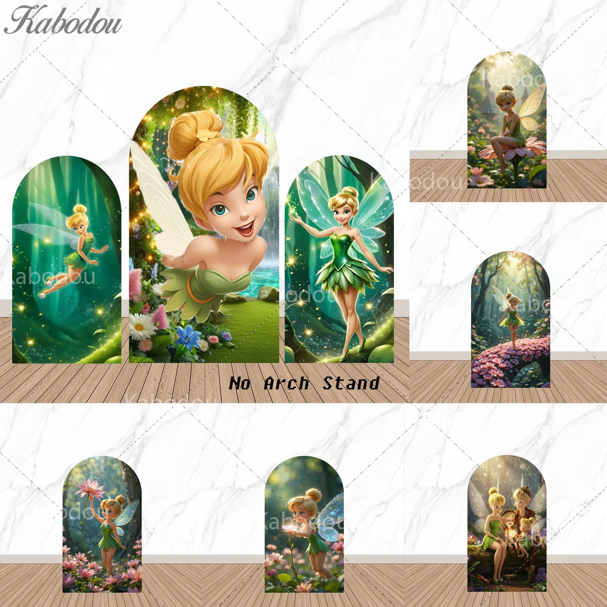 

Фон для фотосессии «Арка Тинкер Белл», баннер для детского праздника, декор для дня рождения девочек, реквизит для детской фотосъемки
