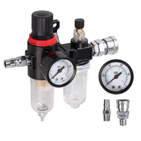 New AFR-2000 Pneumatic Filter Air Treatment Unit Pressure Regulator Compressor Reducing Valve Oil Water Separation AFR2000 Gauge