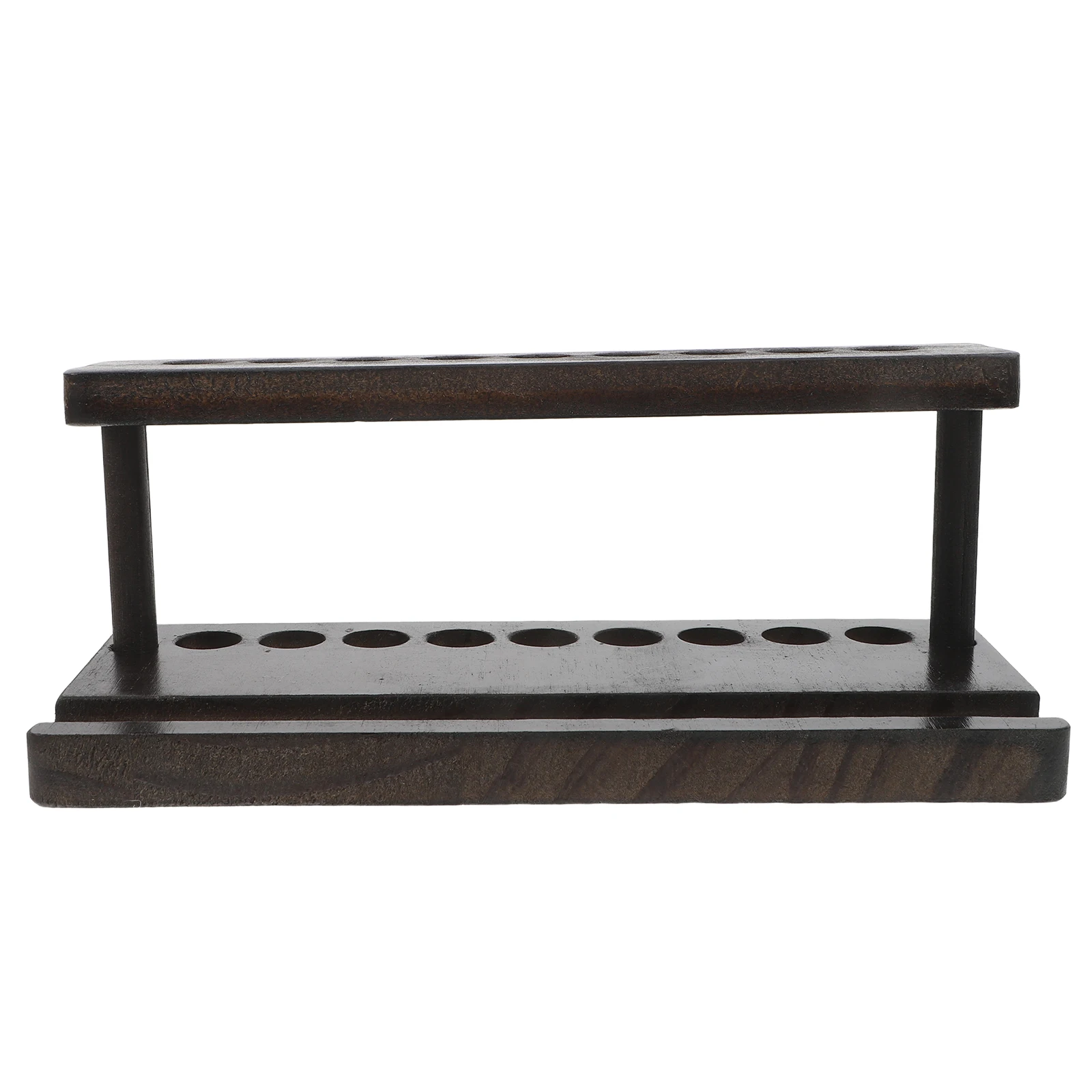 

Wooden Pen Holder Phone Stand Retro Desk Cellphone Pencil Large Capacity Solid Wood Desktop Organizer Storage Slot Marker